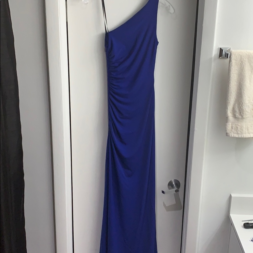Royal blue evening gown, maxi dress, prom dress